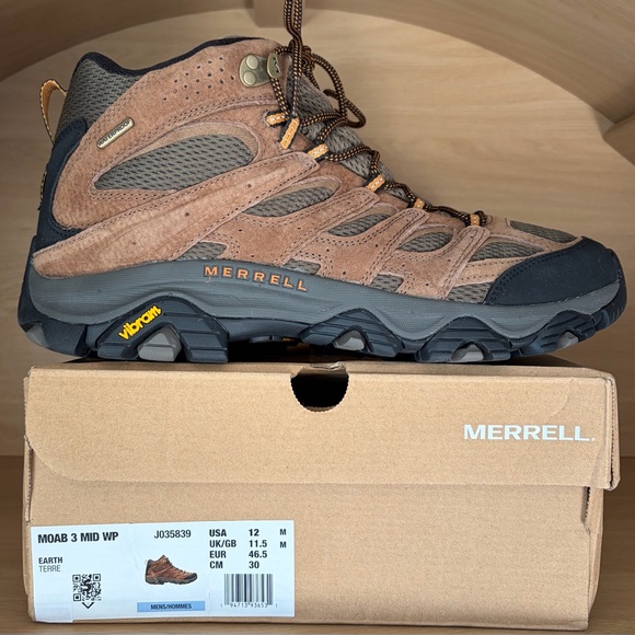 Merrell Other - ✨$119✨NIB•Merrell Moab 3 Mid Waterproof Men's Boots | Size 12